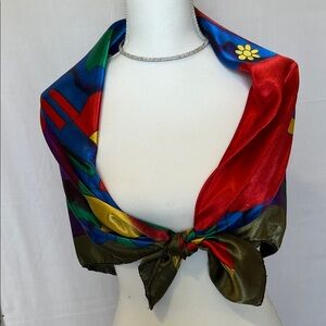 Tailor Vintage Multicolor Silk Scarf